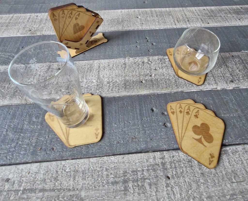 6 Sous verres avec rangements